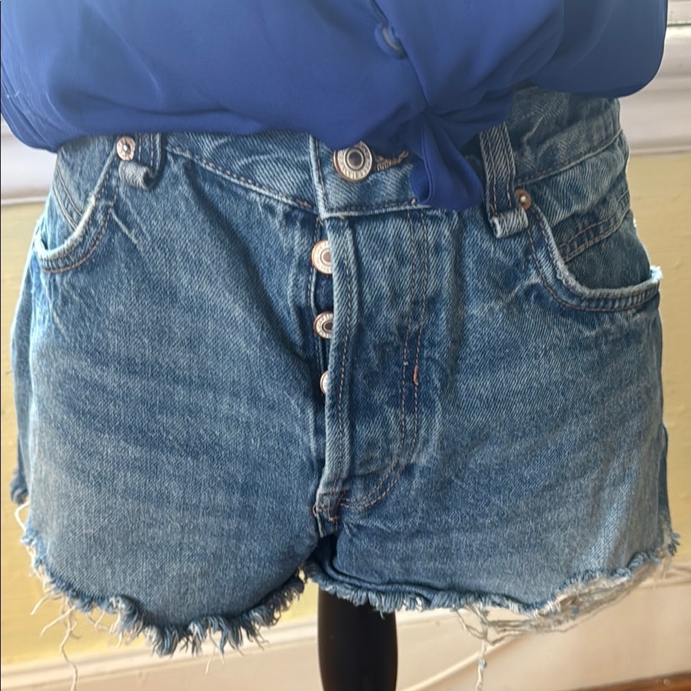 Free People ‘Now or Never’ Denim Shorts - Picture 9 of 13